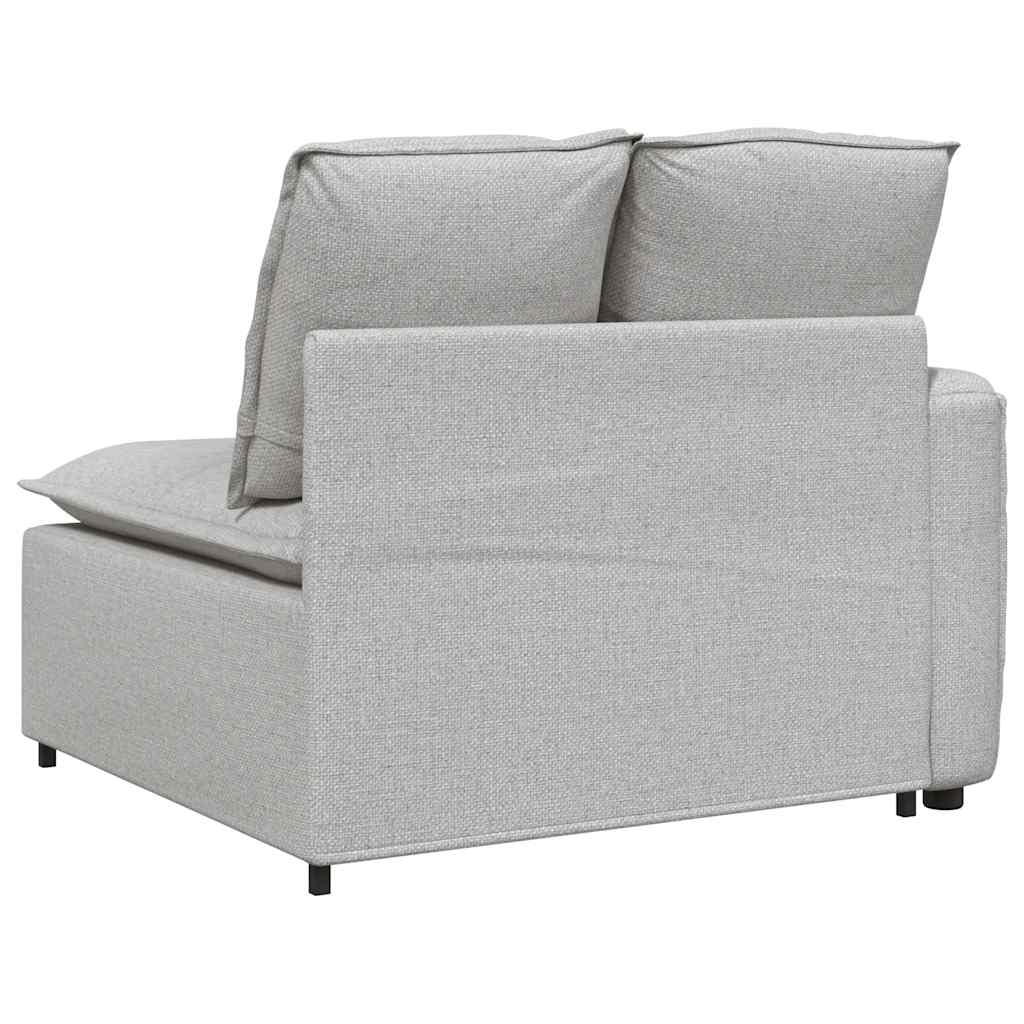 Modularni kauč s naslonom za ruke i jastucima, sivo-plave boje 100 cm