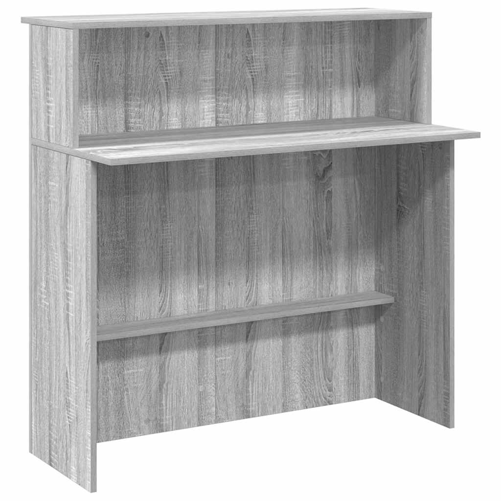 Recepcijski stol 100x50x103,5 cm od konstruiranog drva Siva