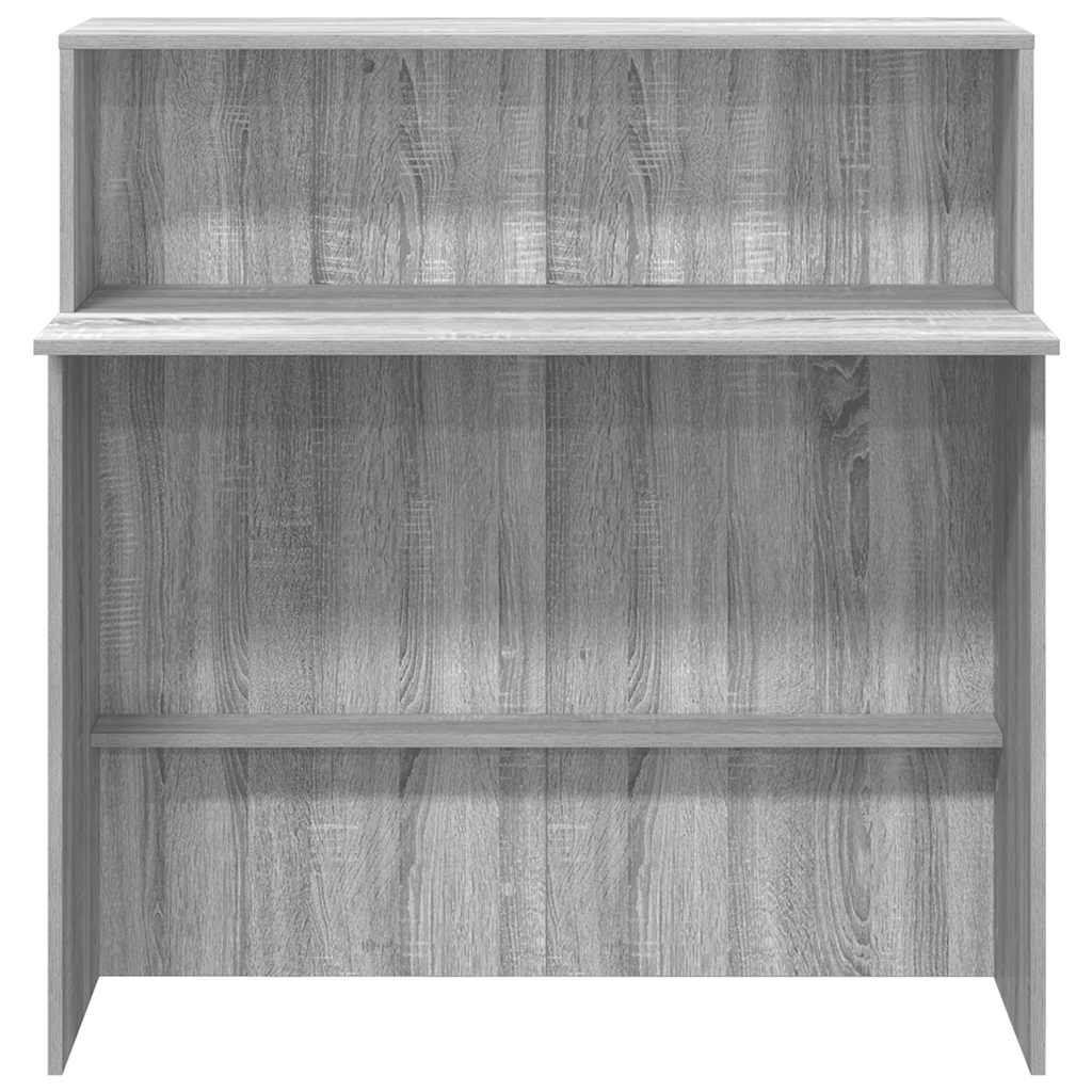 Recepcijski stol 100x50x103,5 cm od konstruiranog drva Siva