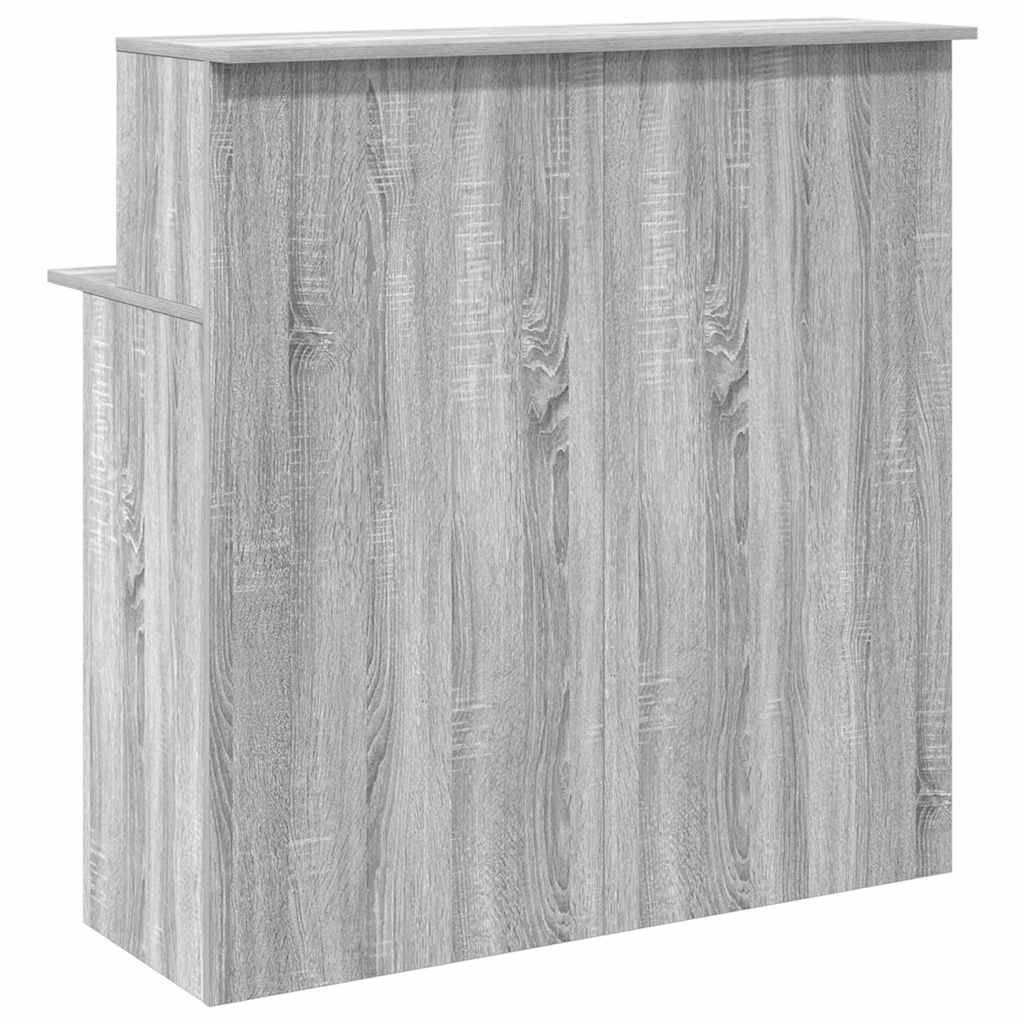 Recepcijski stol 100x50x103,5 cm od konstruiranog drva Siva