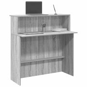 Recepcijski stol 100x50x103,5 cm od konstruiranog drva Siva
