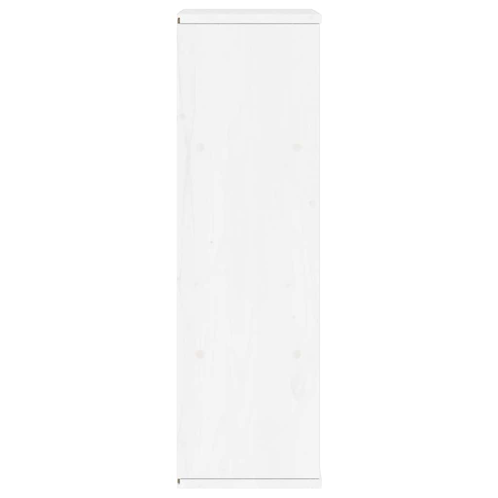 Bočni ormarić ODDA bijeli 40x24x79 cm puno drvo bor Bijela