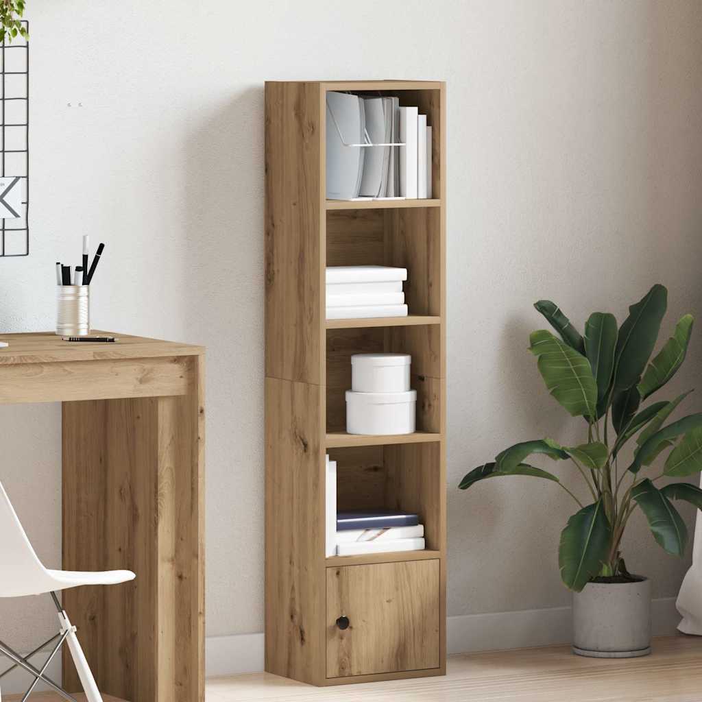 Regal za knjige boja hrasta 31x24x127 cm konstruirano drvo Smeđa