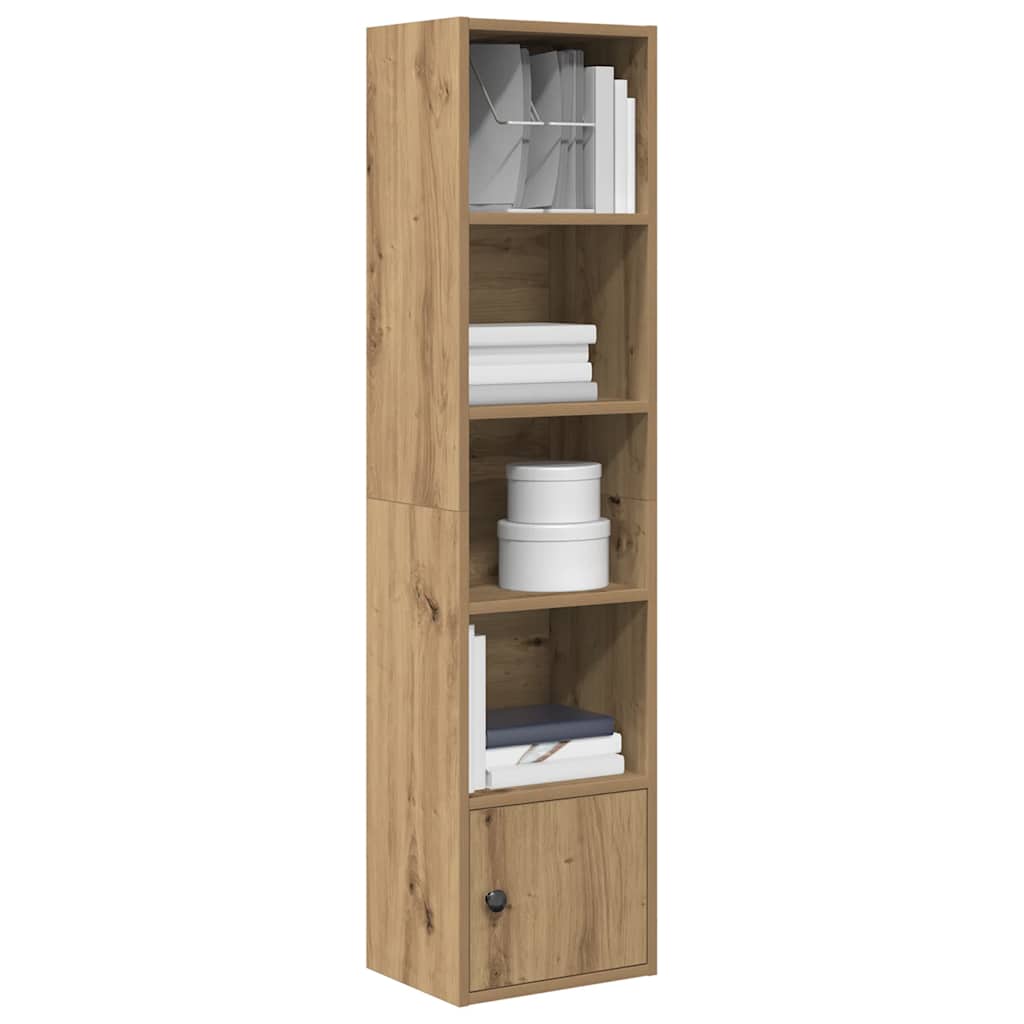 Regal za knjige boja hrasta 31x24x127 cm konstruirano drvo Smeđa