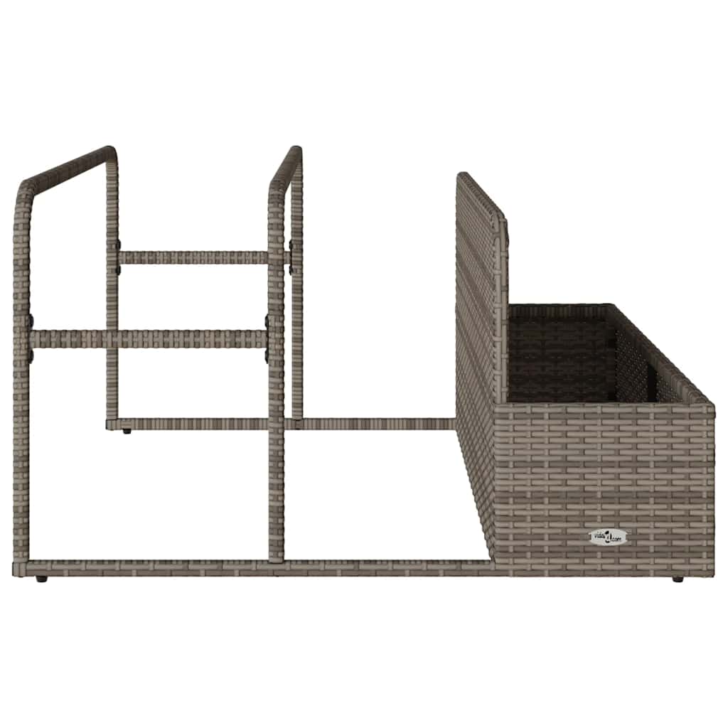 Plovak za bazen Siva 110x100x57 cm Poli ratan