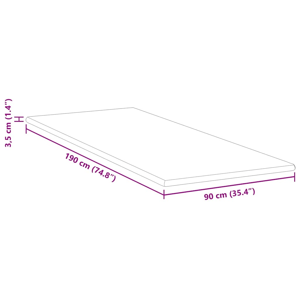 Nadmadrac od memorijske pjene 90 x 190 cm Thick Mekano Bijela