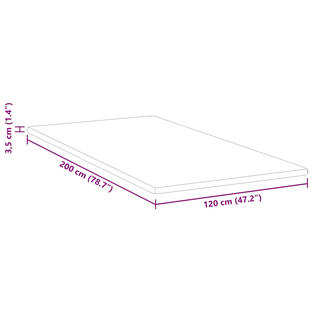 Nadmadrac od memorijske pjene 120 x 200 cm Thick Mekano Bijela