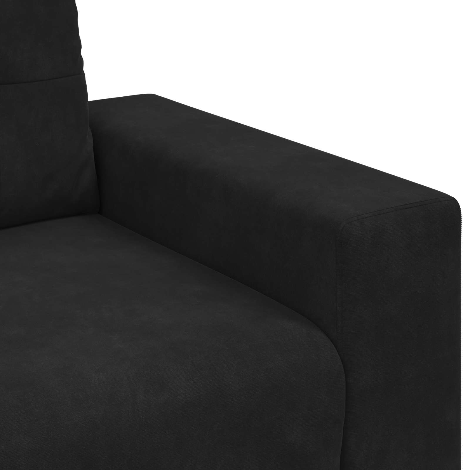 Set sofe 3 pcs Crna 221 x 80 x 80 cm Baršun