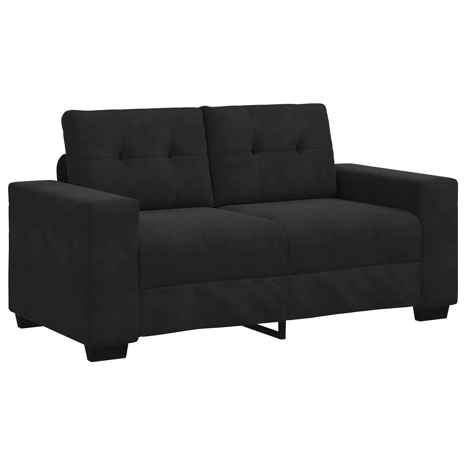 Set sofe 3 pcs Crna 221 x 80 x 80 cm Baršun