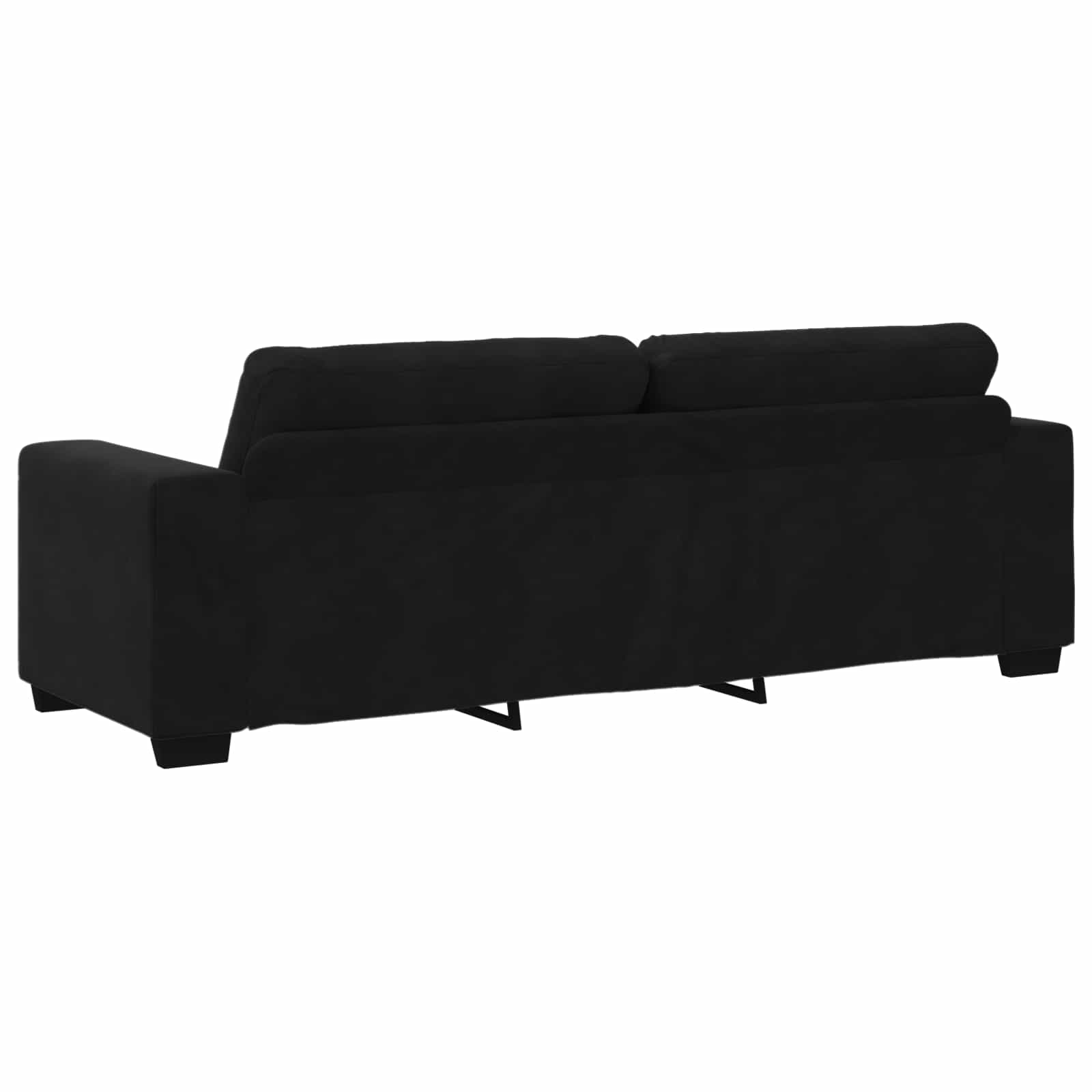 Set sofe 3 pcs Crna 221 x 80 x 80 cm Baršun