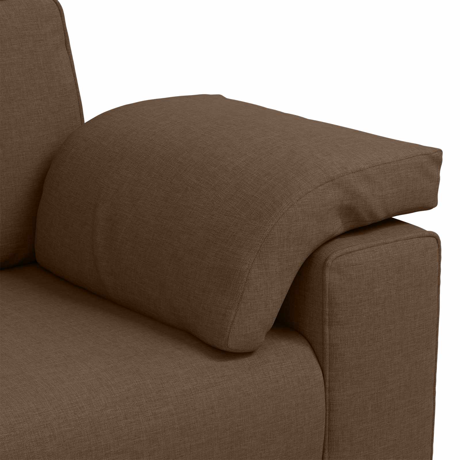 Sofa 3 pcs Smeđa 219 x 80 x 82 cm Platnasta tkanina