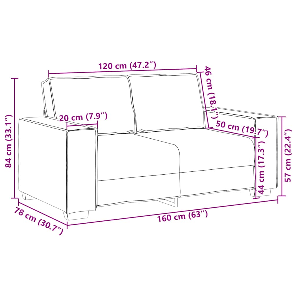 Dvodijelni set sofa s jastucima, tamno siva tkanina