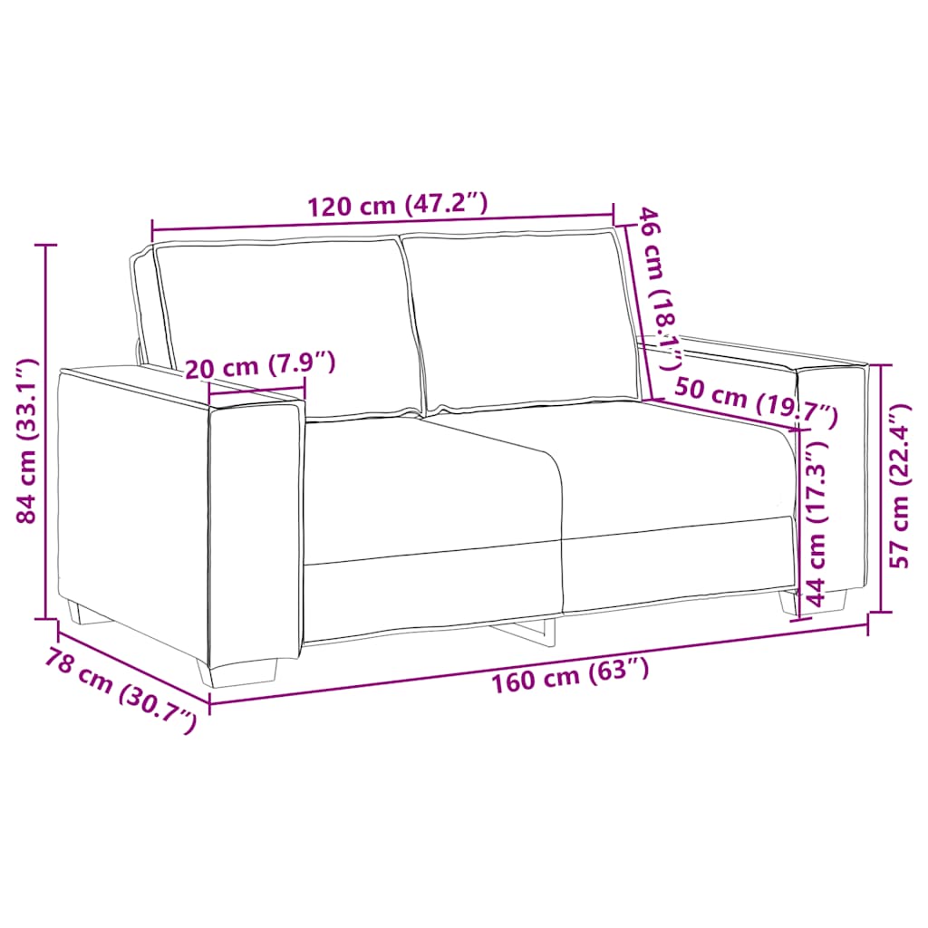 Dvodijelni set sofa s jastucima, tkanina boje vina