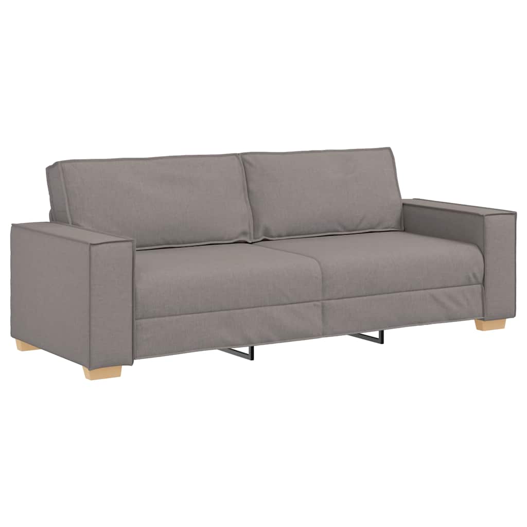 Dvodijelni set sofa s jastucima, taupe tkanina