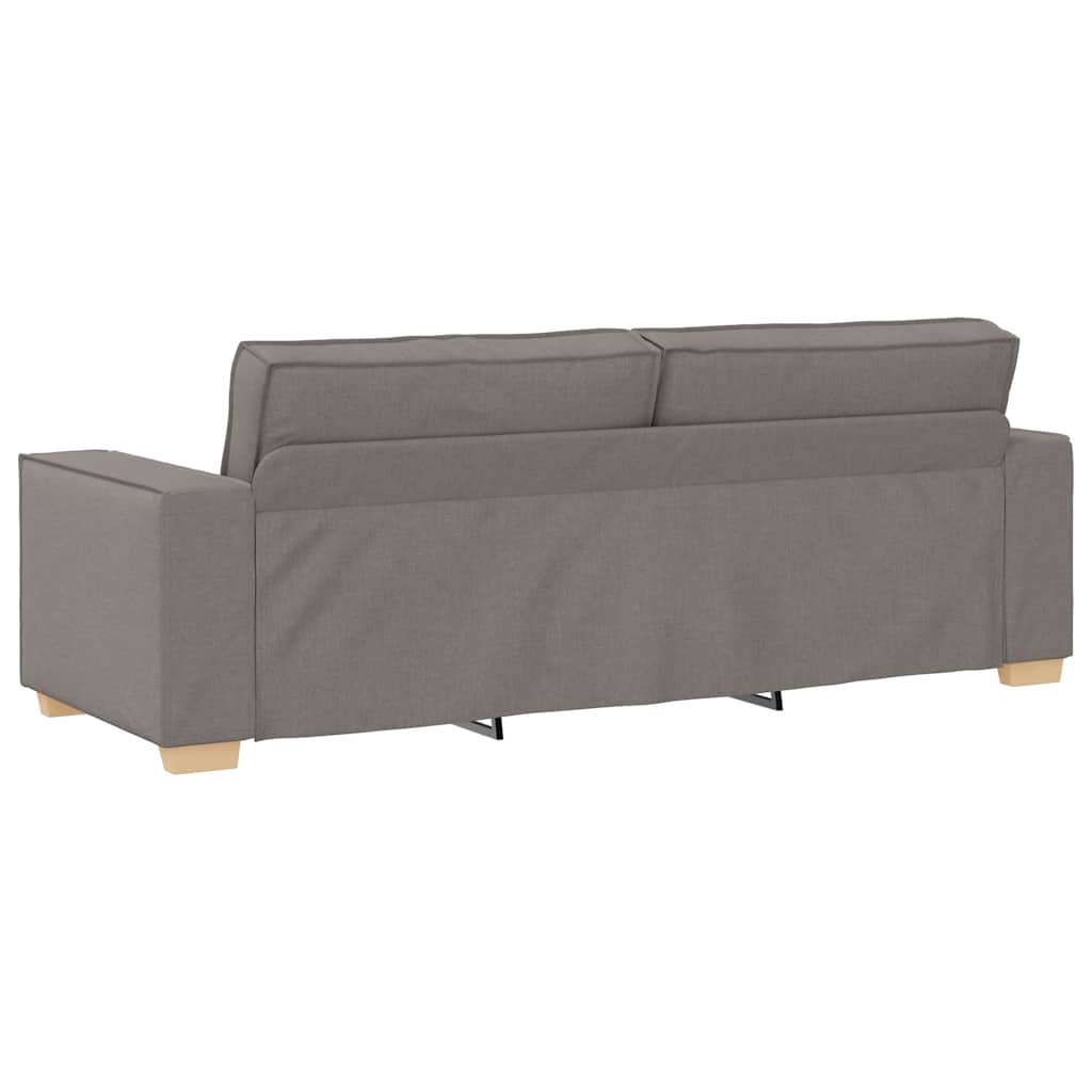 Dvodijelni set sofa s jastucima, taupe tkanina