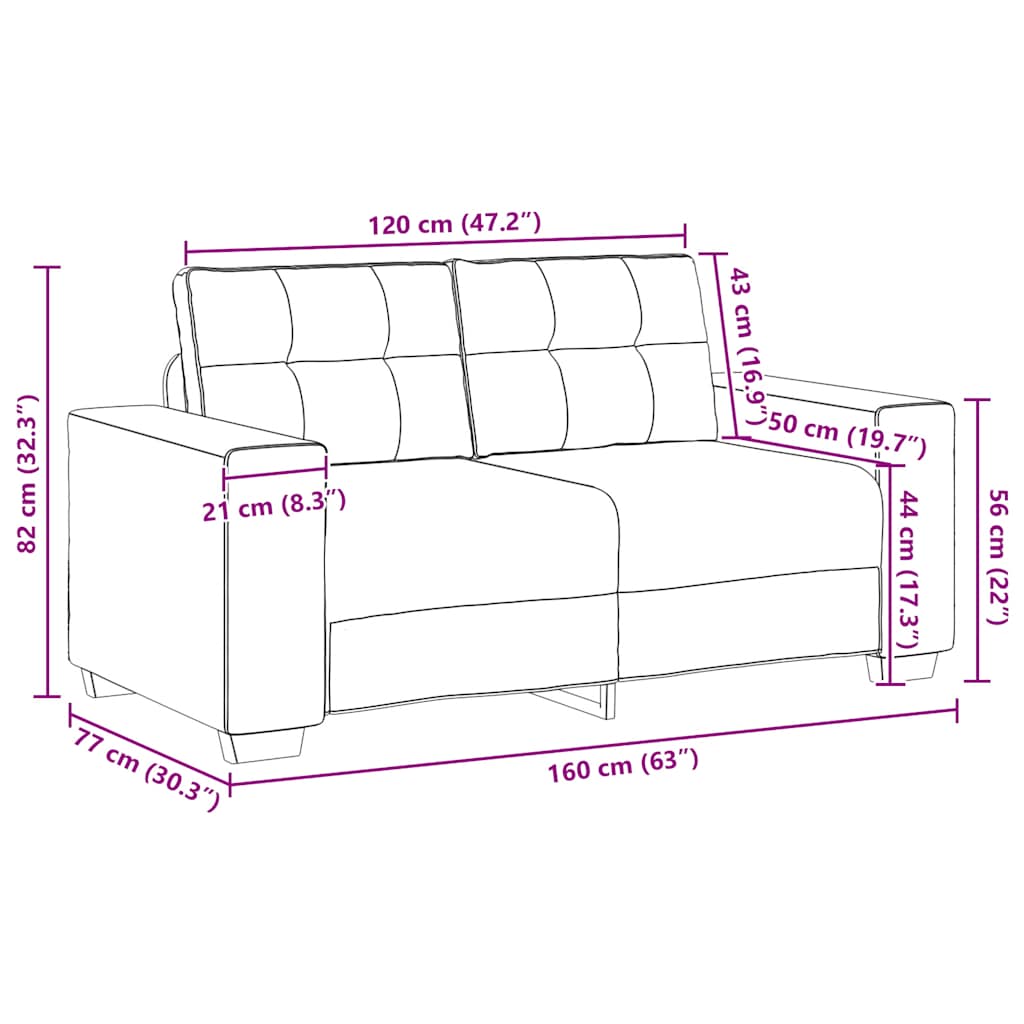 Dvodijelni set sofa s jastucima, svijetlo siva tkanina