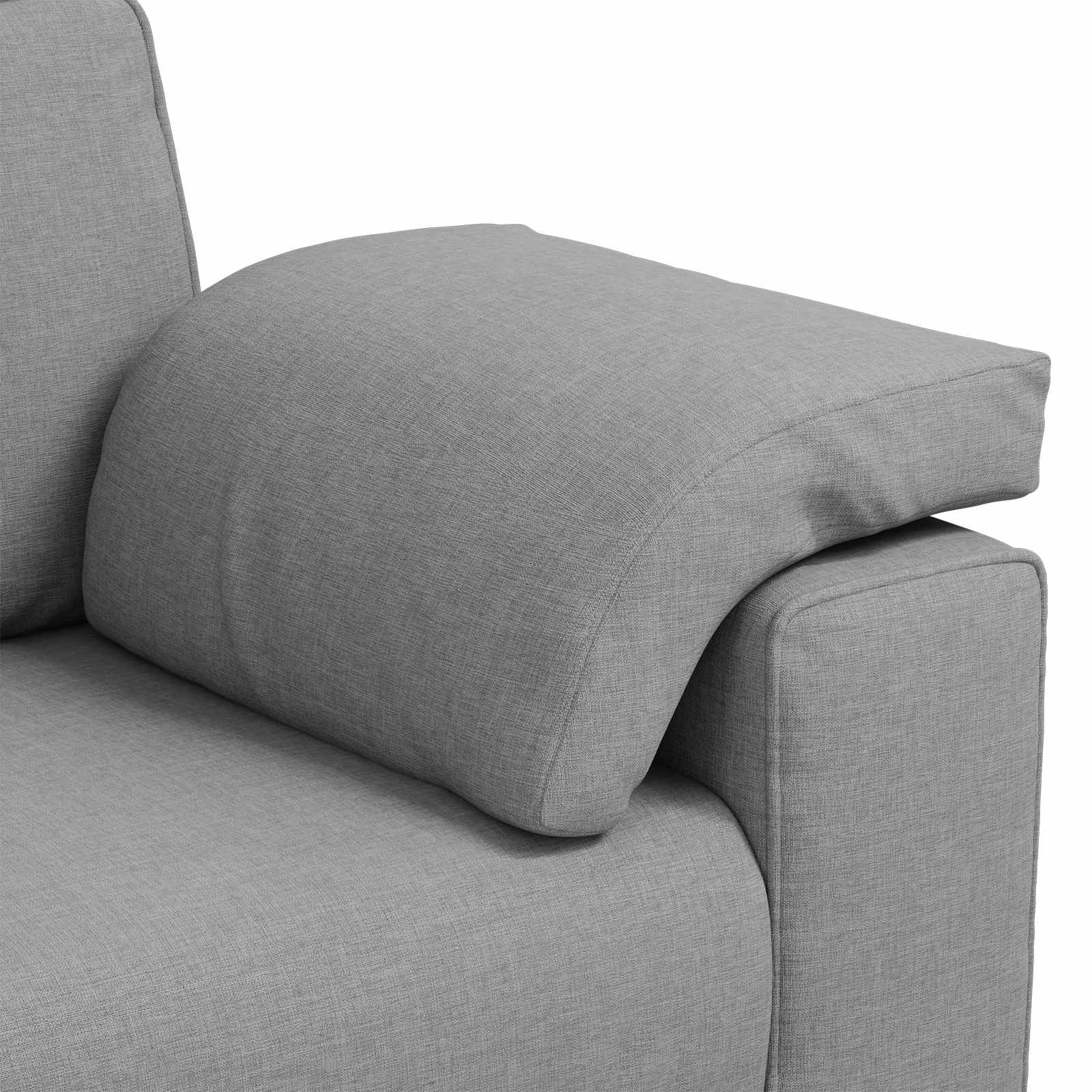 Sofa 2 pcs Oblačnosiva 219 x 80 x 82 cm tkanina
