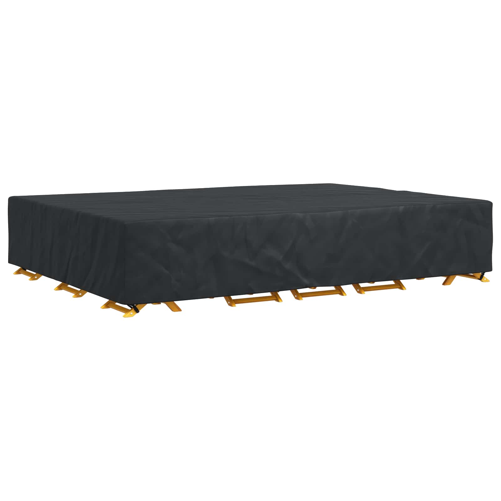 Pokrov za namještaj Jednobojno Crna 350 x 260 x 90 cm 600D