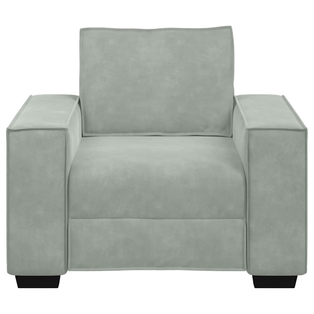 Sofa fotelja svijetlosiva 100x78x84 cm baršun