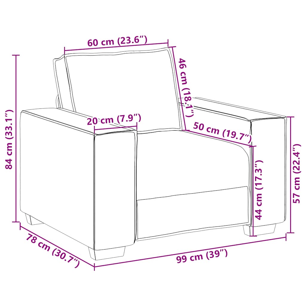 Sofa fotelja tamnozelena 100x78x84 cm baršun