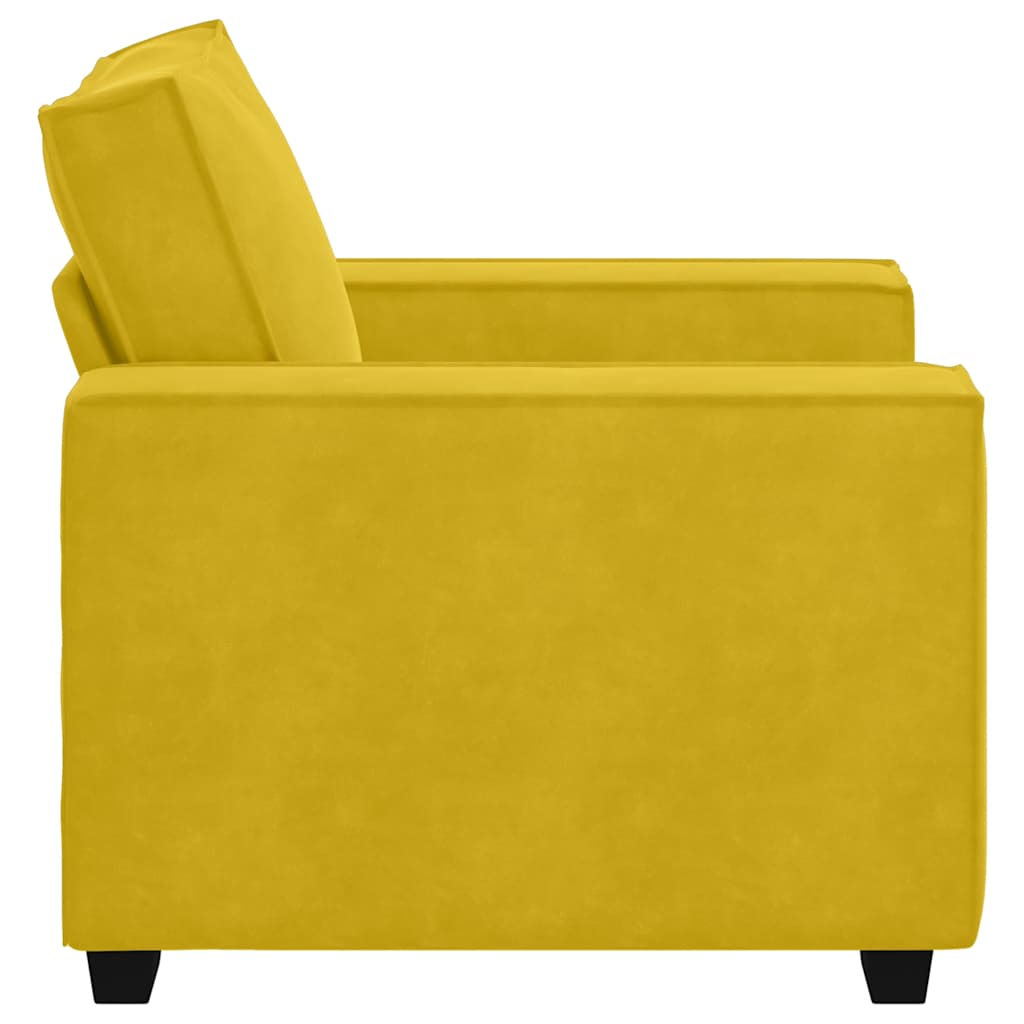 Sofa fotelja žuta 100x78x84 cm baršun