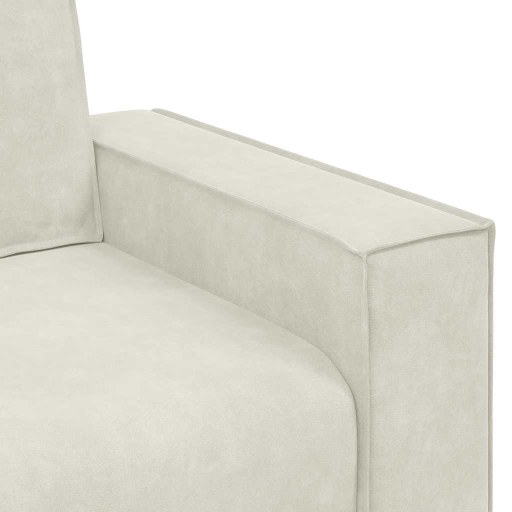 Sofa fotelja krem 100x78x84 cm baršunasta
