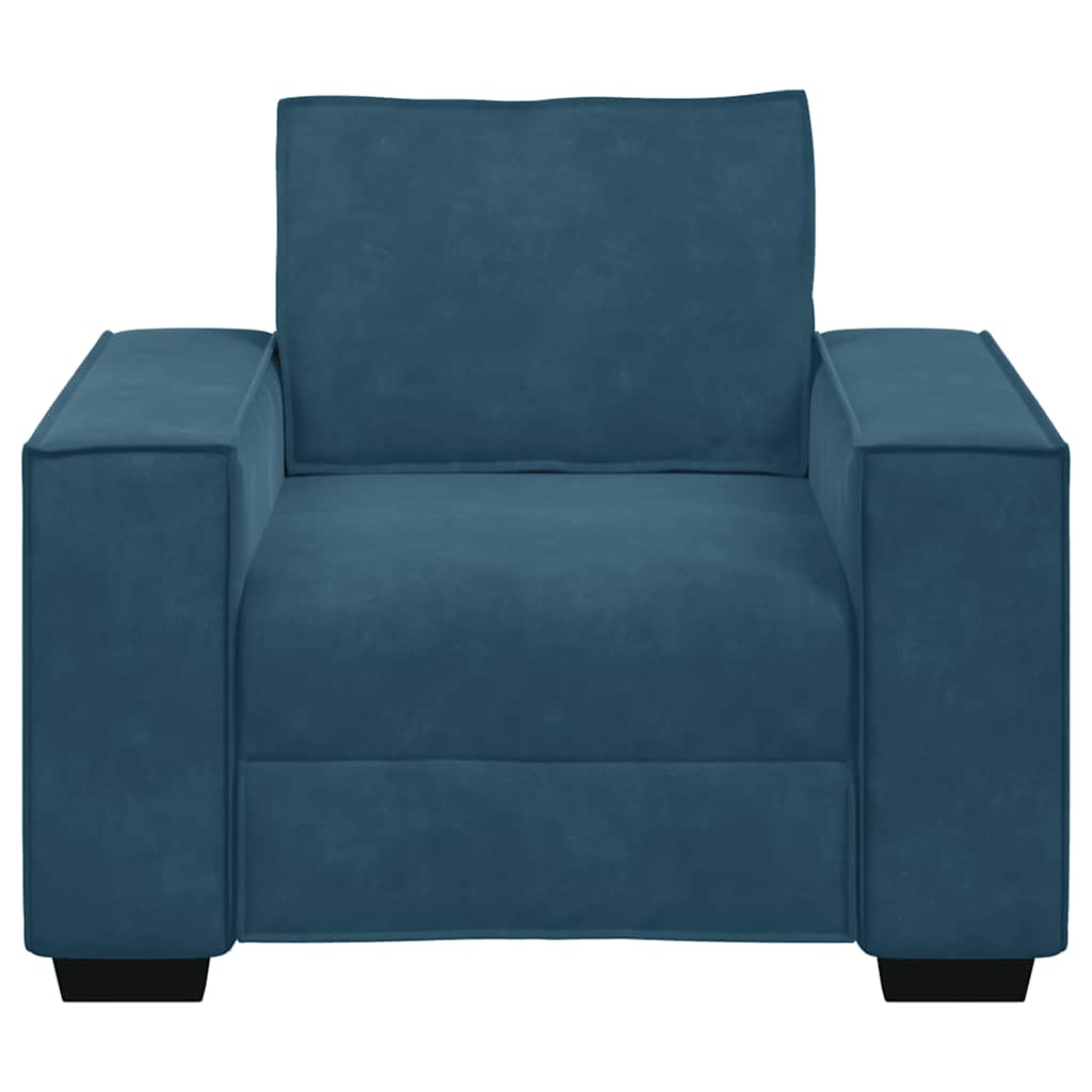 Sofa fotelja plava 100x78x84 cm baršun