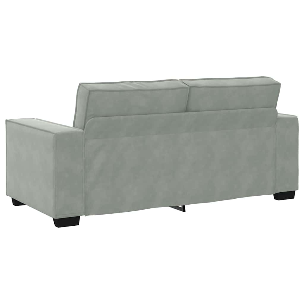 Dvosjed Sofa Svijetlosiva 180x78x84 cm Baršun