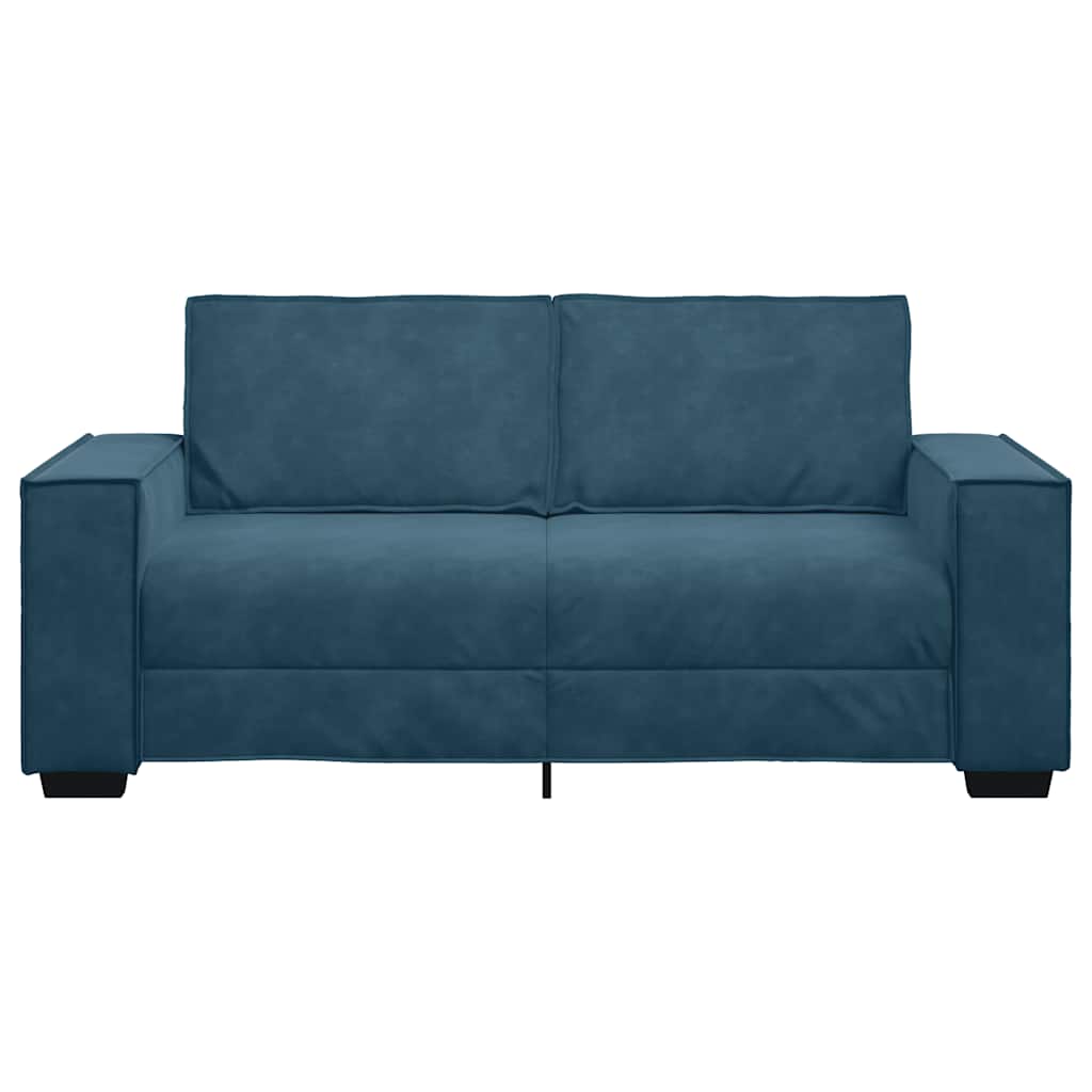 Dvosjed Plavi 180x78x84 cm Baršun
