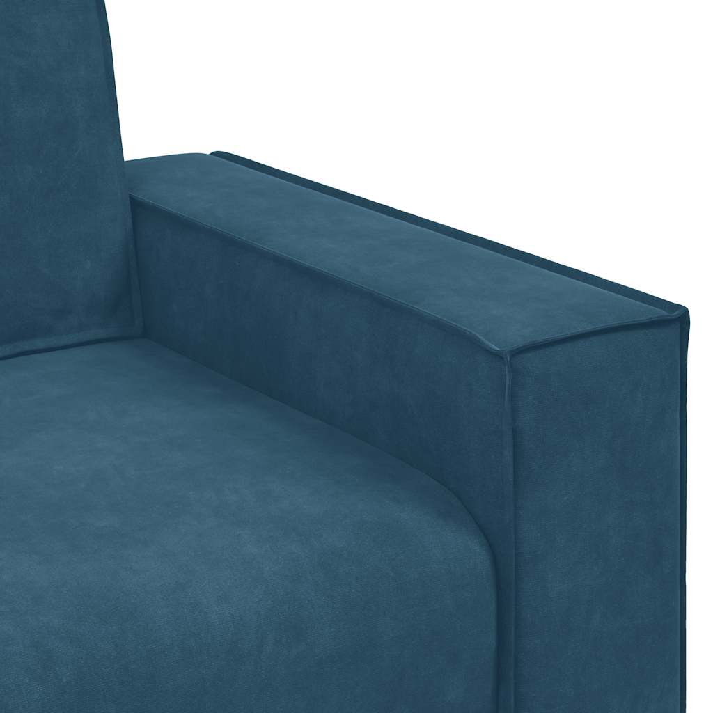 Dvosjed Plavi 180x78x84 cm Baršun