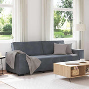 Trosjed Sofa Tamno siva 220x78x84 cm Baršun