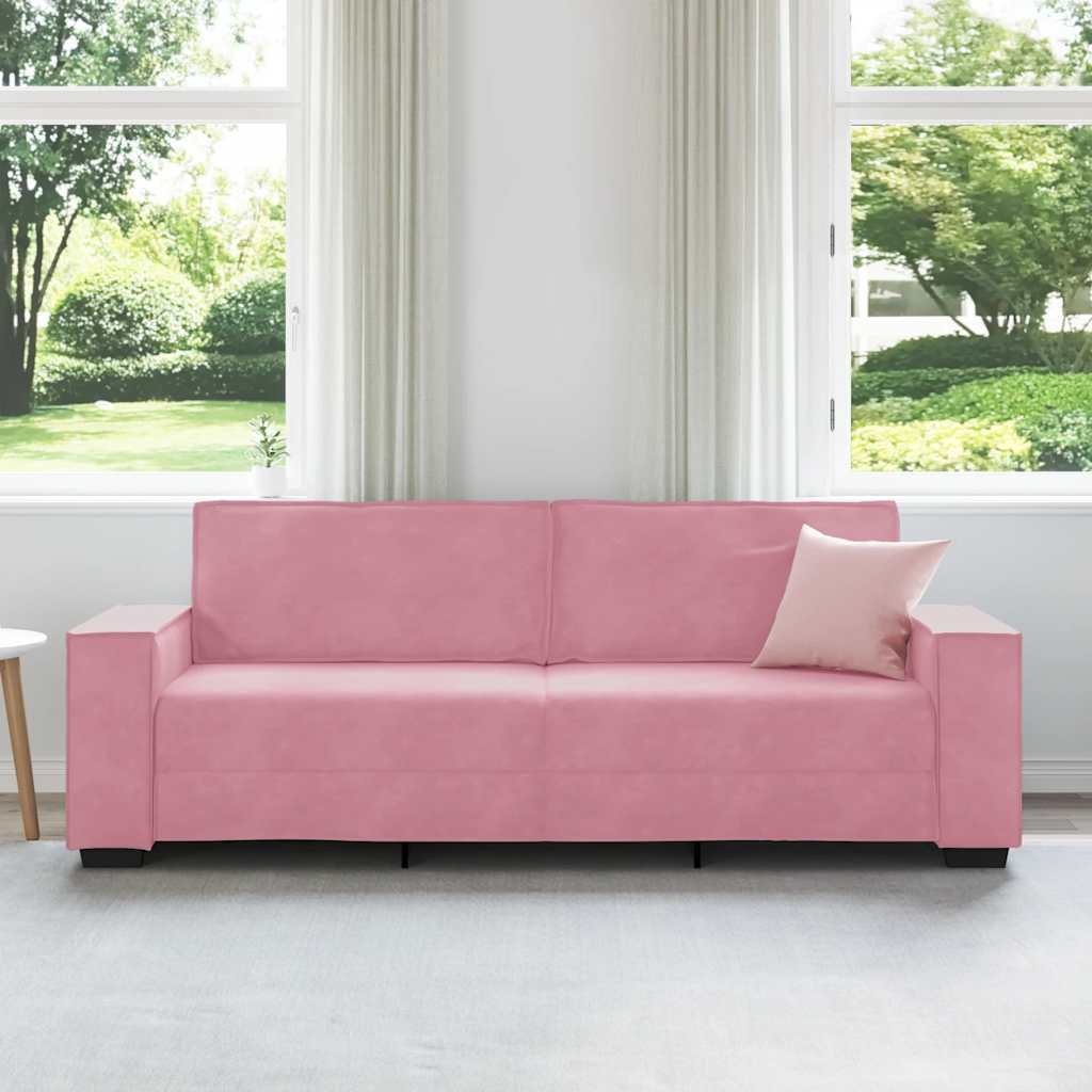Trosjed Kauč Roza 220x78x84 cm Baršun
