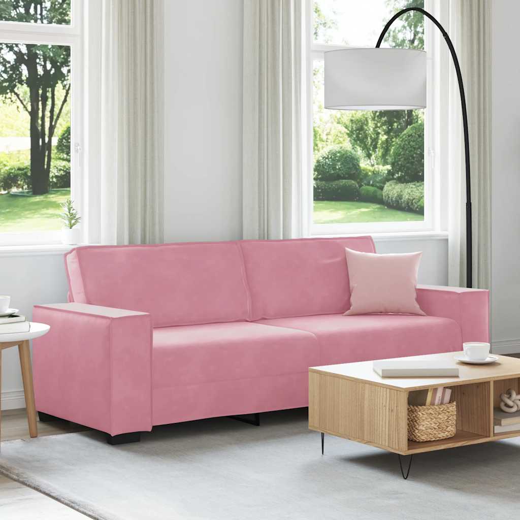Trosjed Kauč Roza 220x78x84 cm Baršun