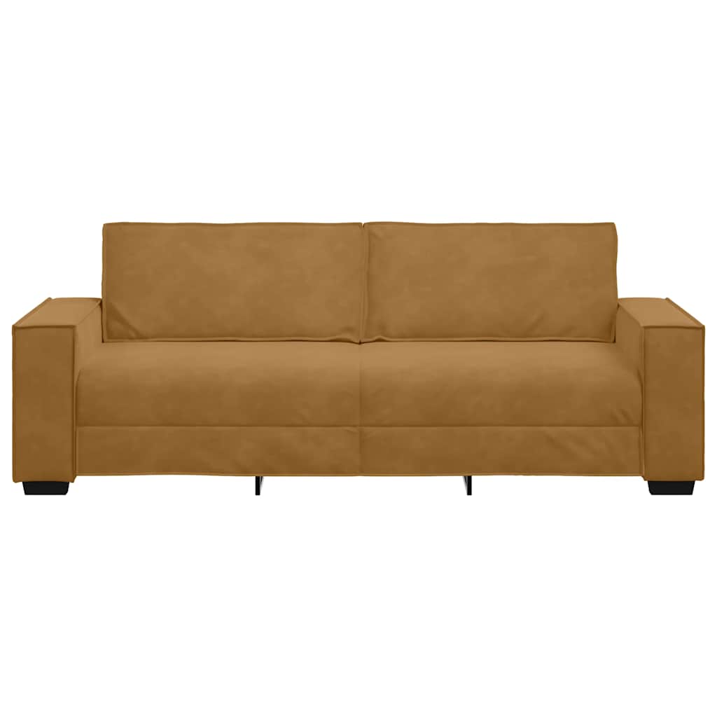 Trosjed Smeđi 220x78x84 cm Baršun