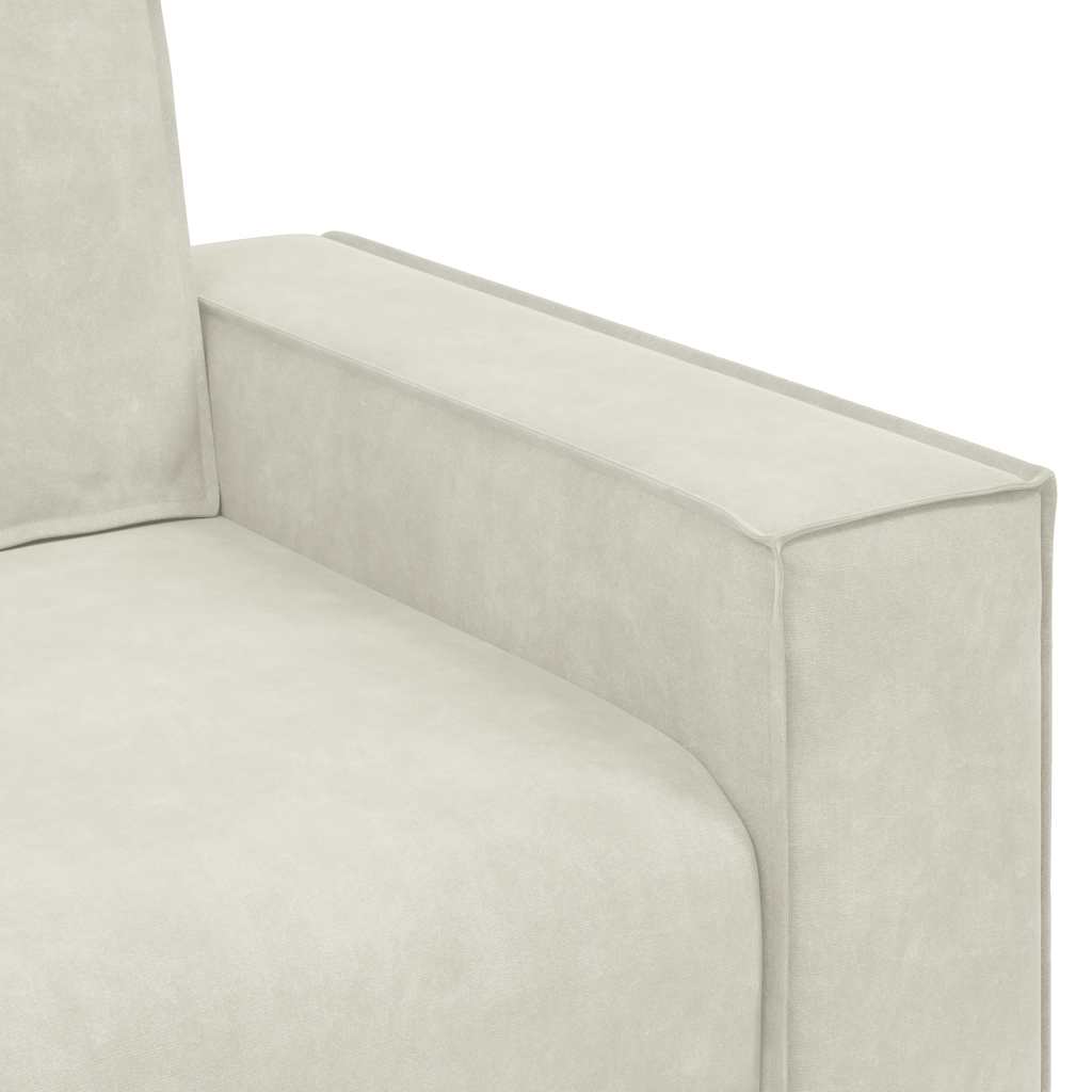 Trosjed Krem 220x78x84 cm Baršun