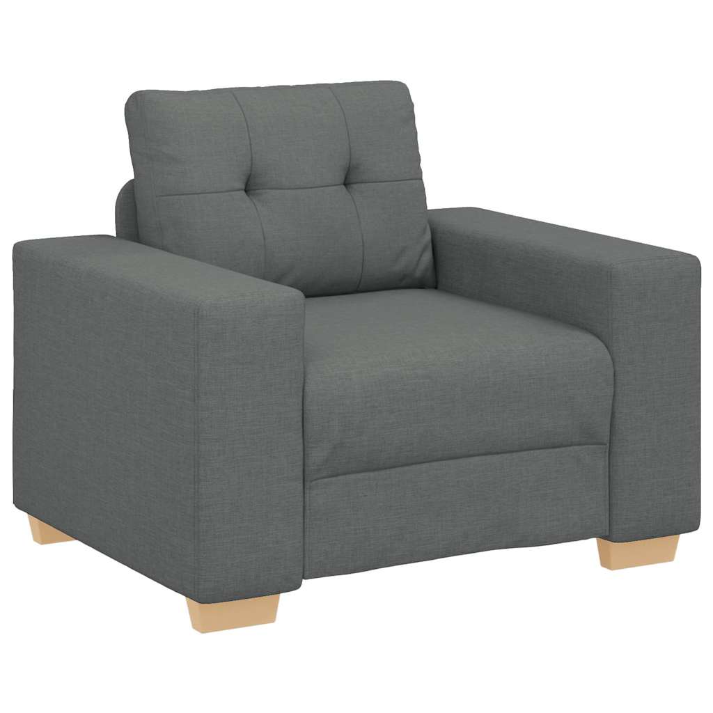 Sofa fotelja tamno siva 100x78x80 cm tkanina
