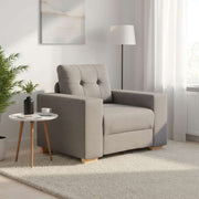 Sofa fotelja taupe 100x78x80 cm tkanina
