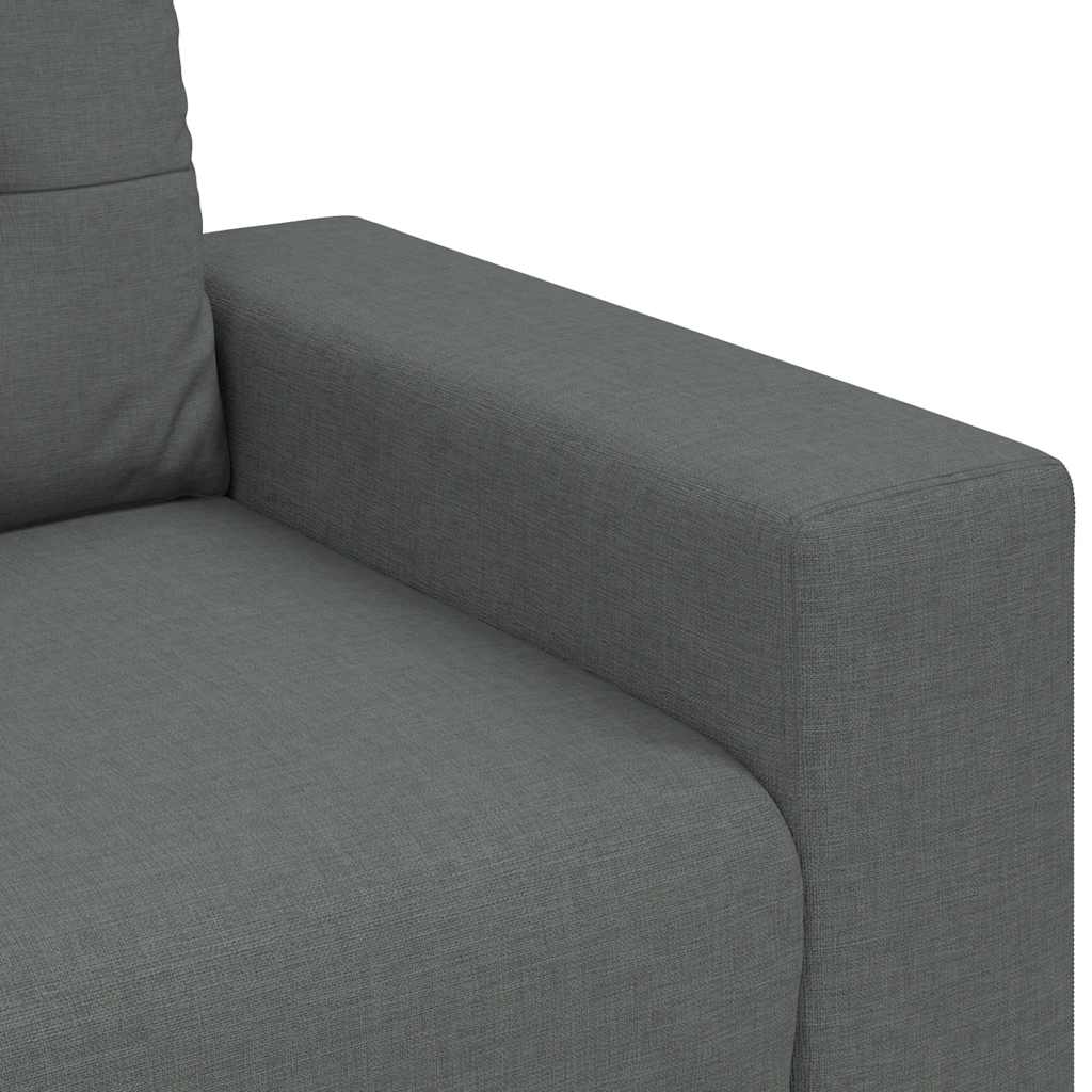 Dvosjed tamno sivi 180x77x82 cm tkanina