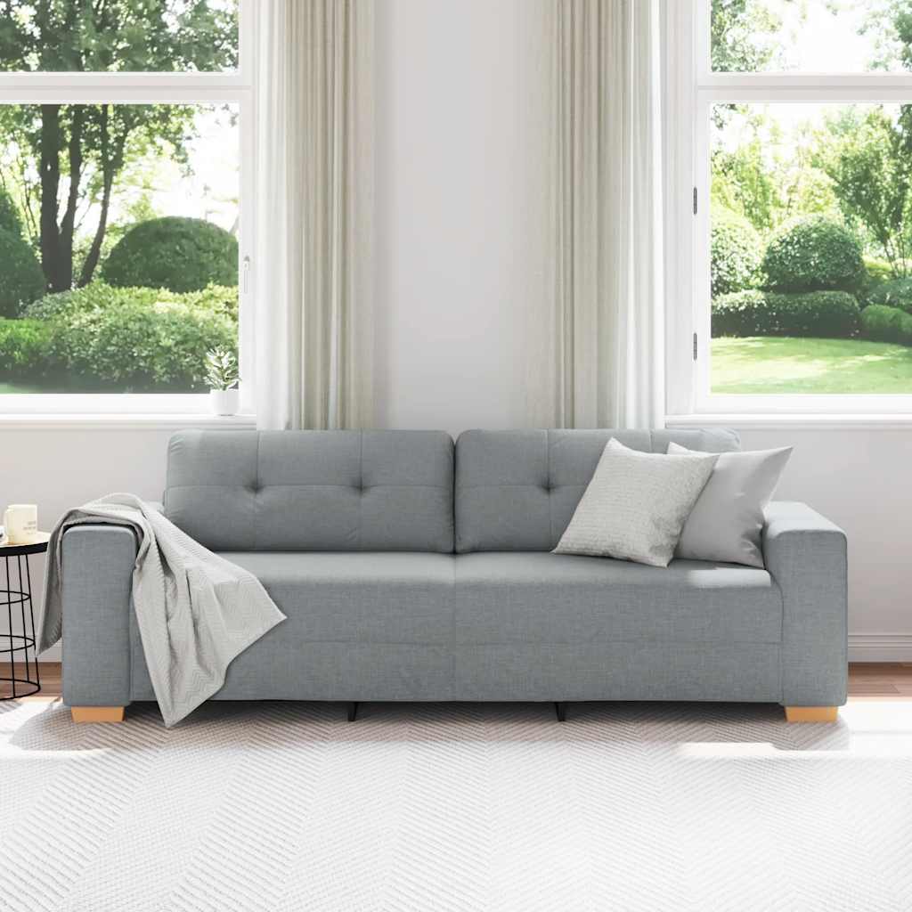 Trosjed Sofa Svijetlo siva 220x78x80 cm Tkanina