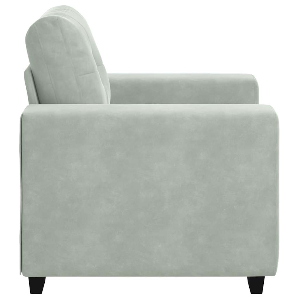 Sofa fotelja svijetlosiva 100x78x80 cm baršun