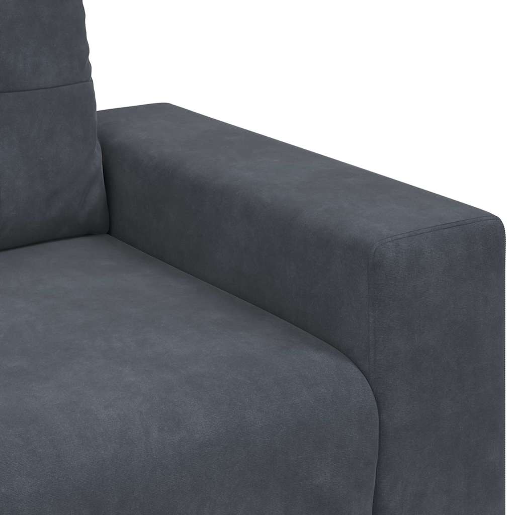 Sofa fotelja tamno siva 100x78x80 cm baršun