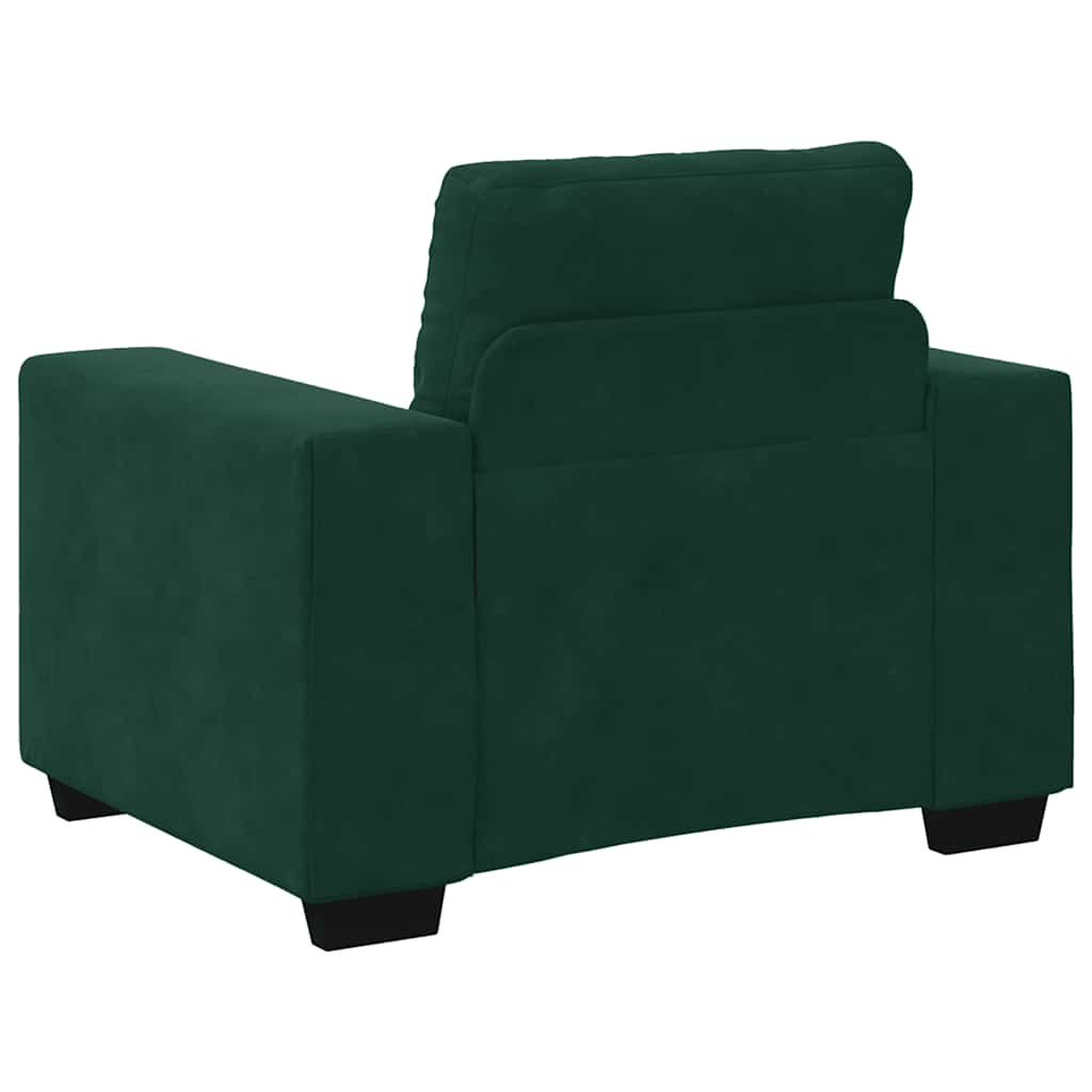 Sofa fotelja tamnozelena 100x78x80 cm baršun