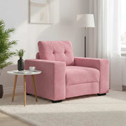 Sofa fotelja roza 100x78x80 cm baršun