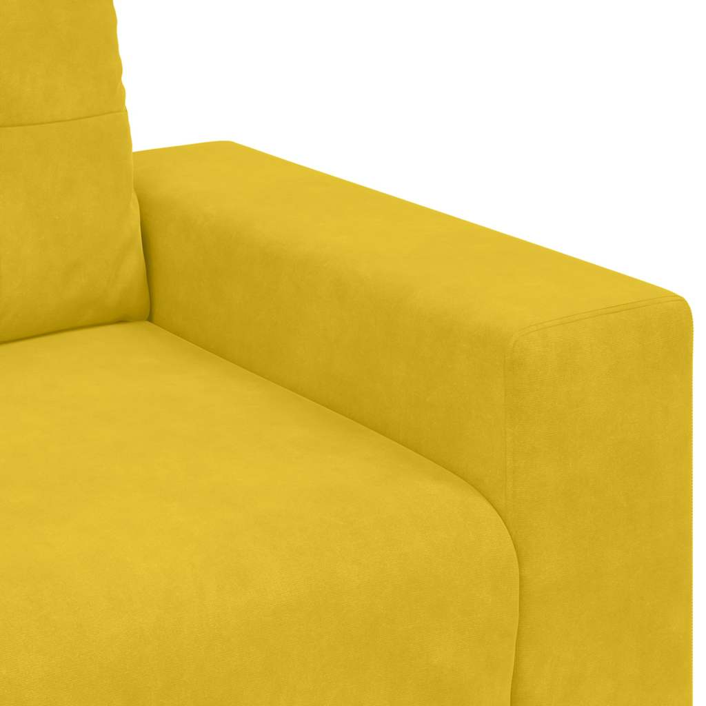 Sofa fotelja žuta 100x78x80 cm baršun