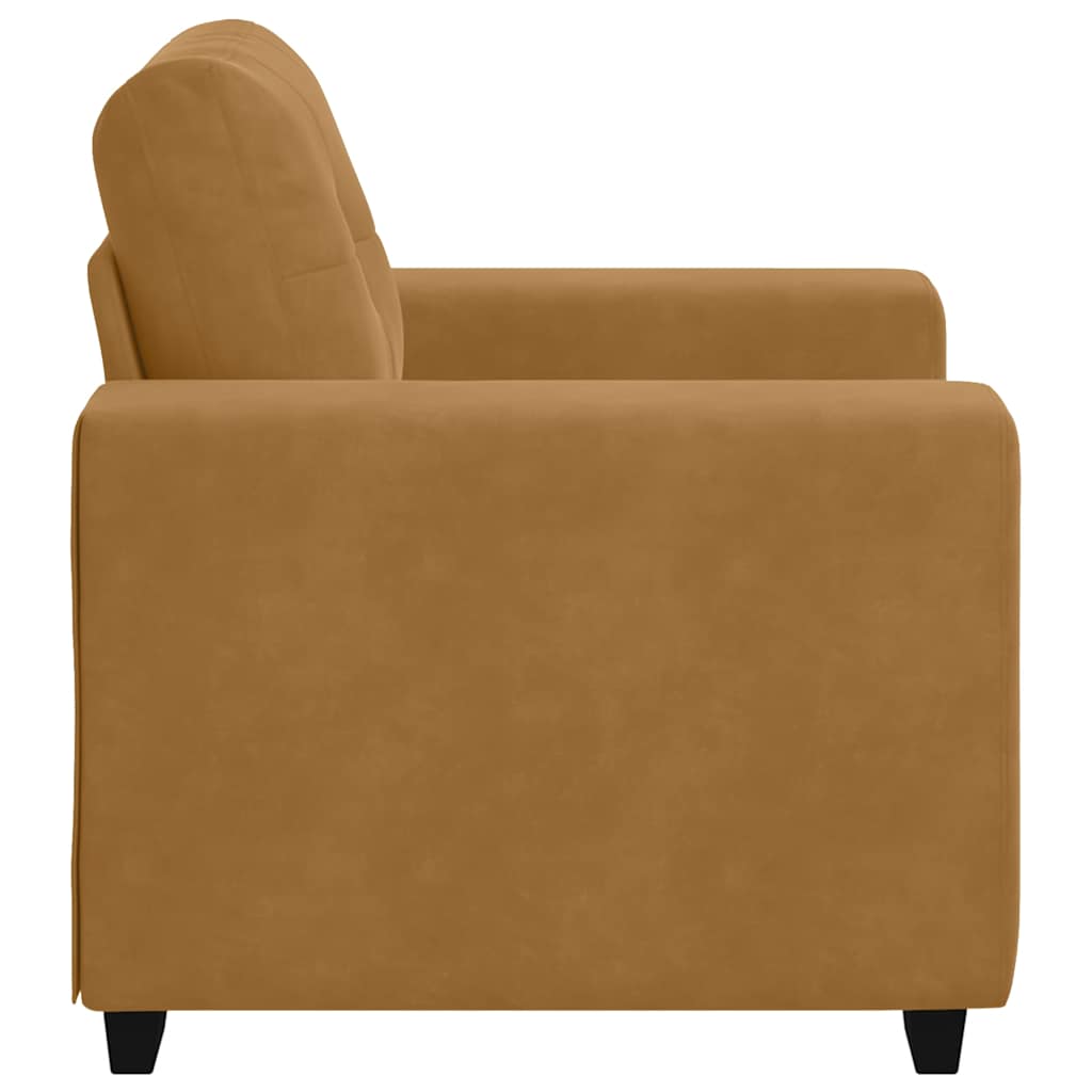 Sofa fotelja smeđa 100x78x80 cm baršun