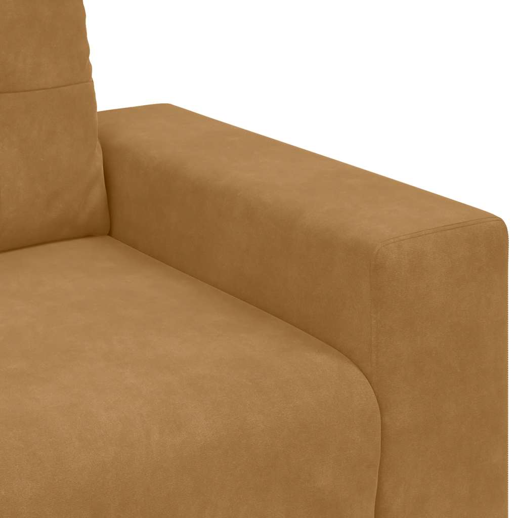 Sofa fotelja smeđa 100x78x80 cm baršun