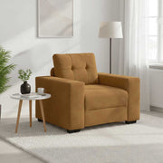 Sofa fotelja smeđa 100x78x80 cm baršun
