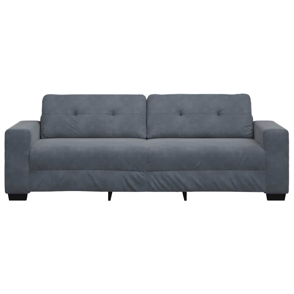 Trosjed Tamno sivi 220x78x80 cm Baršun
