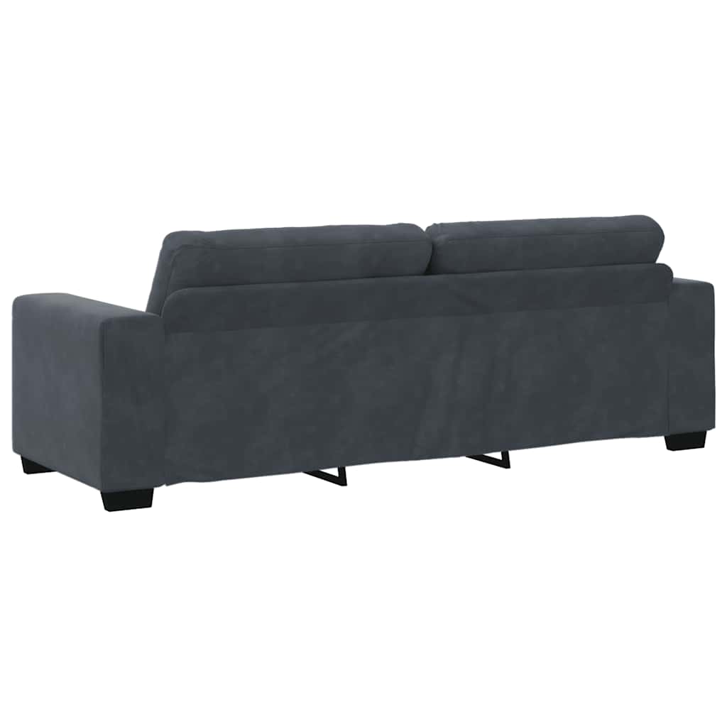 Trosjed Tamno sivi 220x78x80 cm Baršun