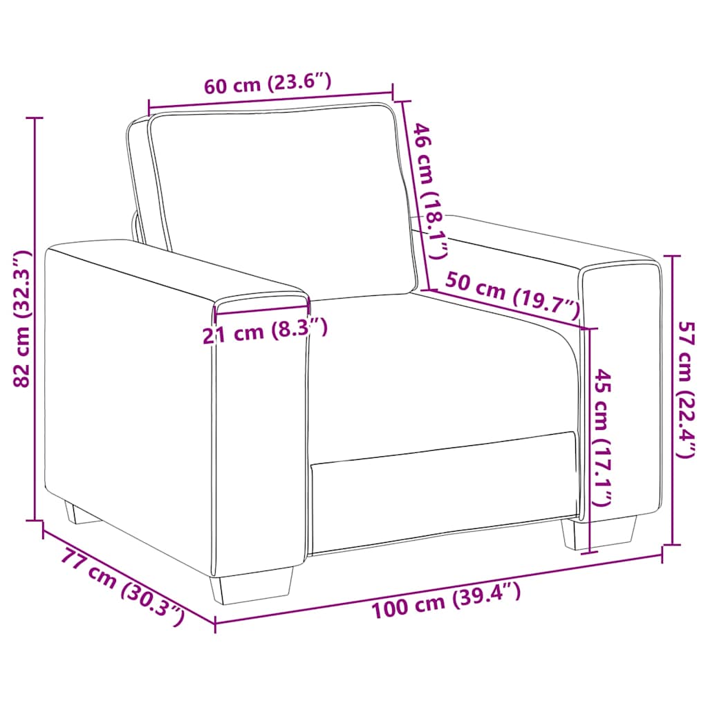 Sofa fotelja tamnozelena 100x77x82 cm tkanina